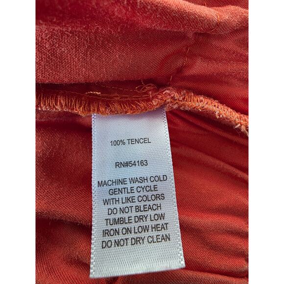 MARC NEW YORK Sleeveless Rust Button Down Waist Tie Four Pocket Dress - Picture 5 of 5